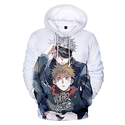 

Inspired by Jujutsu Kaisen Gojo Satoru Cosplay Costume Hoodie Terylene 3D Printing Harajuku Graphic Hoodie For Women's / Men's