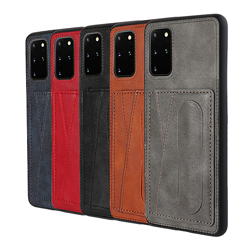 

Leather Phone Case For Samsung Galaxy S21 Plus S21 Ultra S20 Plus Shocproof Back Cover with Phone Stand For Samsung Galaxy A51 A50 A70 A80 A90