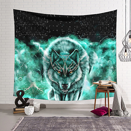 

Animal Wall Tapestry Art Decor Blanket Curtain Hanging Home Bedroom Living Room Decoration Polyester Wolf