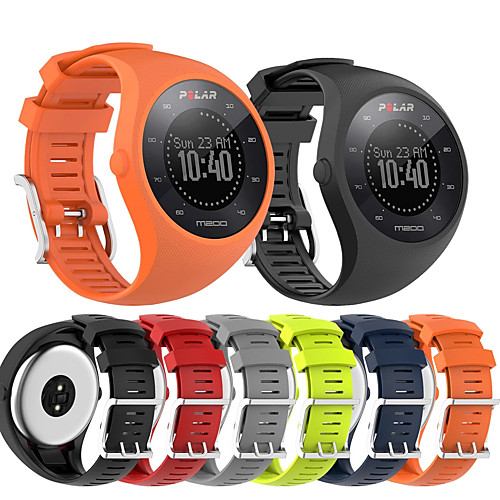 

Watch Band for Fitbit Classic Buckle Silicone Wrist Strap for POLAR M200