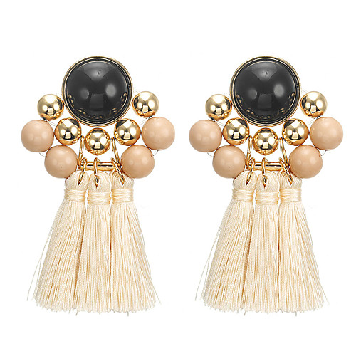 

tassel earring alloy resin earring earrings foreign trade fashion jewelry