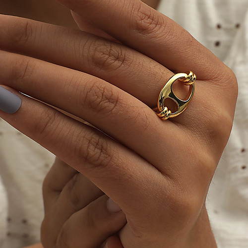 

Band Ring Vintage Style Silver Gold Alloy Simple Cartoon European 1pc Adjustable / Open Cuff Ring