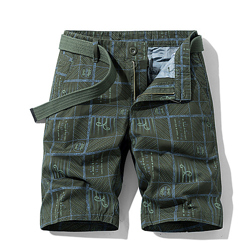

Men's Shorts Cargo Shorts Shorts Pants Solid Colored ArmyGreen Black Blue Khaki Gray