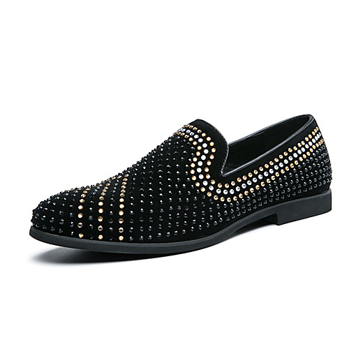 

Men's Loafers & Slip-Ons Tassel Loafers Dress Loafers Penny Loafers Business Casual Classic Daily Party & Evening Synthetics Non-slipping Wear Proof Booties / Ankle Boots Black Spring Summer