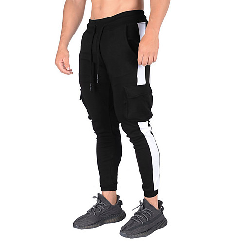 

Men's Stylish Casual Daily Pants Pants Solid Colored Full Length Classic Black Green Gray