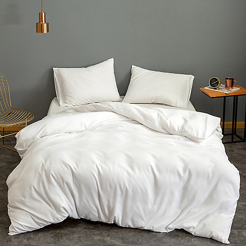

Home Bedding Duvet Cover Sets Soft Microfiber For Kids Teens Adults Bedroom Plain/Solid 1 Duvet Cover 1/2 Pillowcase Shams