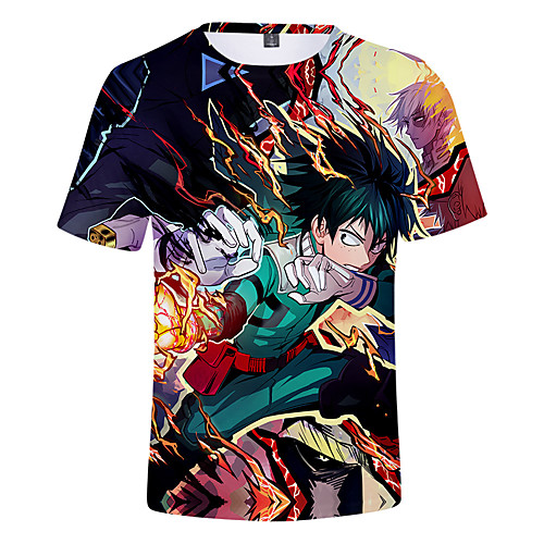 

Inspired by My Hero Academia / Boku No Hero Cosplay Cosplay Costume T-shirt Terylene Graphic Printing T-shirt For Women's / Men's