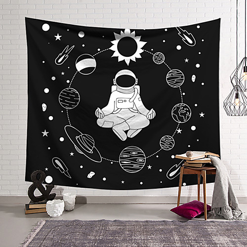 

Wall Tapestry Art Decor Blanket Curtain Hanging Home Bedroom Living Room Decoration Polyester Astronaut