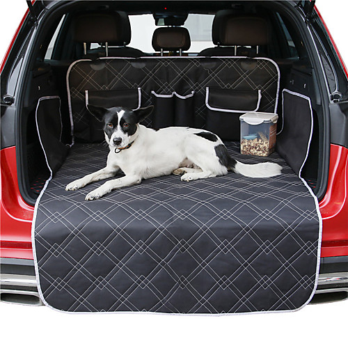 

Dog Cat Pets Dog Cat Car Seat Cover Pet Backseat Cover Waterproof Washable Nonslip Solid Colored Classic Cotton puppy Small Dog Medium Dog Training Outdoor Driving Black