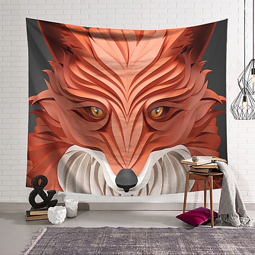 

Wall Tapestry Art Decor Blanket Curtain Hanging Home Bedroom Living Room Decoration Polyester Fox