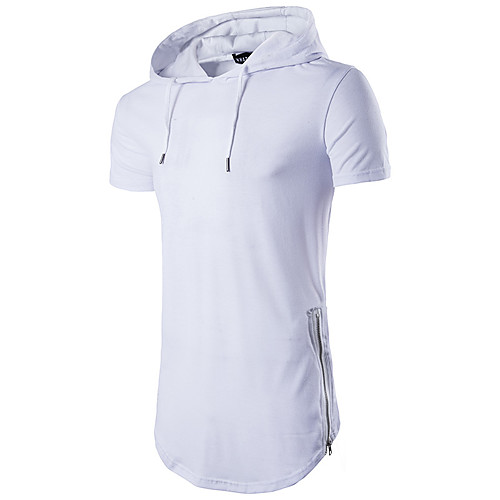 

Men's T shirt Solid Colored Short Sleeve Casual Tops White Black Blue