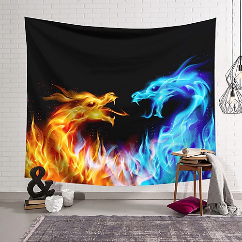 

Wall Tapestry Art Decor Blanket Curtain Hanging Home Bedroom Living Room Decoration Polyester Dragon
