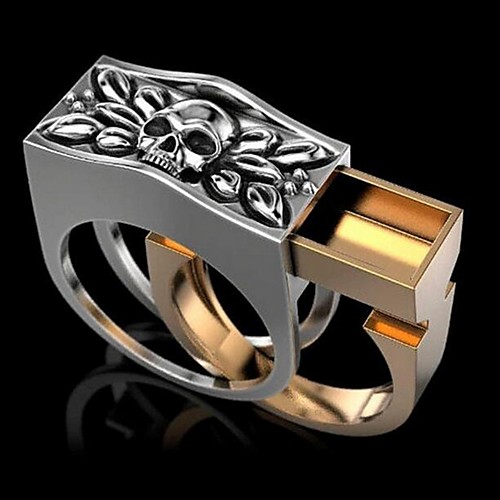 

Band Ring Silver Gold Rainbow Alloy Punk Rock 1pc 6 7 8 9 10 / Men's