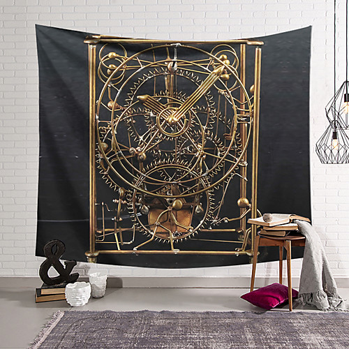 

Wall Tapestry Art Decor Blanket Curtain Hanging Home Bedroom Living Room Modern Mechanical Gear Geometric