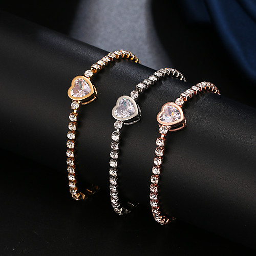 

simple bracelet diamond-studded small fresh love zircon adjustable bracelet