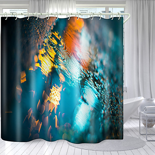 

Psychedelic Seabed Digital Printing Shower Curtain Shower Curtains Hooks Modern Polyester New Design 72 Inch