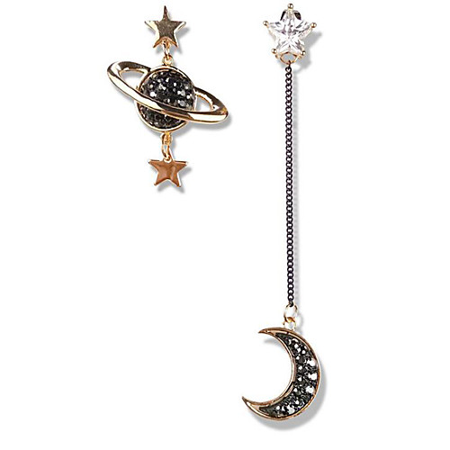 

Women's Cubic Zirconia Earrings Geometrical Fashion Stylish Earrings Jewelry Gold For Halloween Birthday Festival 1 Pair