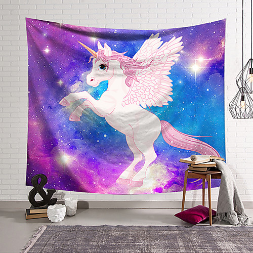 

Wall Tapestry Art Decor Blanket Curtain Hanging Home Bedroom Living Room Decoration Polyester Unicorn