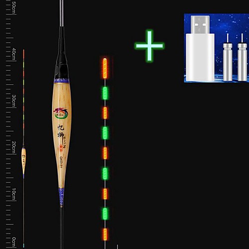 

Smart Fishing Float 1/2/5/10 pcs Fishing Rechargeable LED Super Sensitivity Reed Freshwater Fishing Carp Fishing Lure Fishing