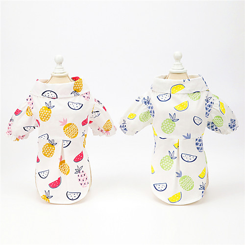 

Dog Cat Shirt / T-Shirt Fruit Adorable Cute Dailywear Casual / Daily Dog Clothes Puppy Clothes Dog Outfits Breathable Pink Green Costume for Girl and Boy Dog Padded Fabric S M L XL XXL