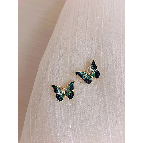 

Women's Stud Earrings Earrings Fashion Vintage Sweet Earrings Jewelry Green For Prom Date Birthday 1 Pair