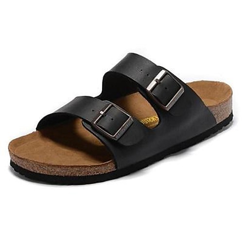 

Women's Flats Flat Heel Round Toe PU Solid Colored Dark Brown White Black