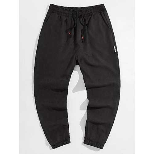 

Men's Fashion Chino Pants Pants Solid Color Black