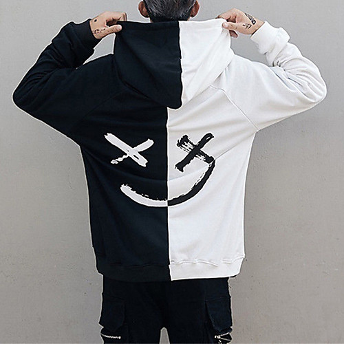 

Women's Men's Pullover Hoodie Sweatshirt Print Graphic Prints Front Pocket Print Hooded Sports Other Prints Basic Hoodies Sweatshirts Long Sleeve Loose Purple Yellow Gray