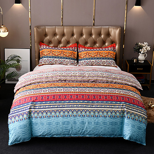 

Bedding Comforter Set Soft 3Pcs Black Polka dots Three Piece Set Supreme Lightweight Microfiber Duvet Cover Simplicity Set(1 Duvet Cover 2 Pillow Shams)