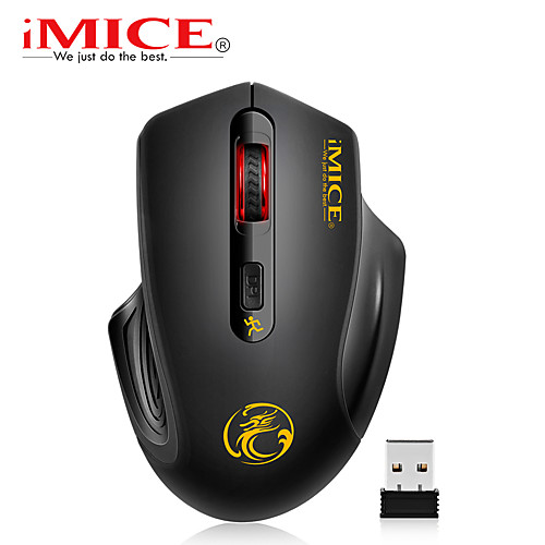 

Imice Wireless Mouse 4 Buttons 2000dpi Mouse 2.4g Optical USB Silent Mouse Ergonomic Mice Wireless for Laptop PC Computer MouIse
