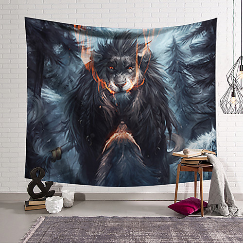 

Wall Tapestry Art Decor Blanket Curtain Hanging Home Bedroom Living Room Decoration Polyester Lion