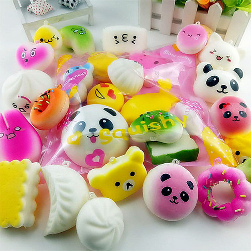 

10Pcs Squishy Antistress Toys Slow Rising Funny Gadgets Kids Stress Relief Cute Squeeze Fun Toys