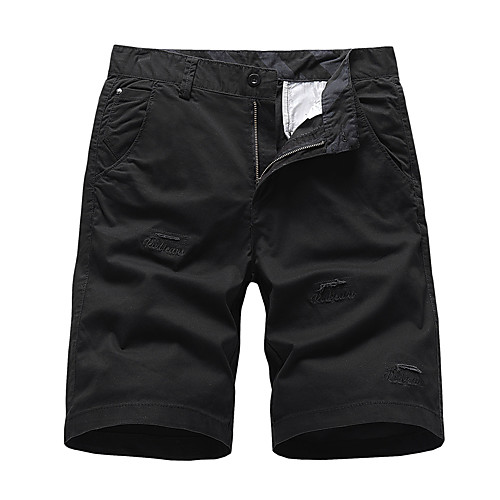 

Men's Shorts Athleisure Cycling Quick Dry Moisture Wicking Lightweight Breathable Soft Outdoor Sports Casual Daily Chinos Shorts Pants Simple Solid Color Knee Length Sporty Pocket Wine Army Green