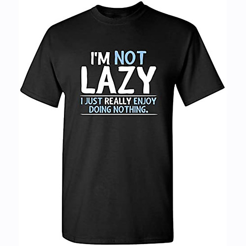 

Men's Unisex Tee T shirt Shirt Hot Stamping Text Graphic Prints Plus Size Print Short Sleeve Casual Tops 100% Cotton Basic Designer Big and Tall Round Neck Blue Yellow Blushing Pink / Summer