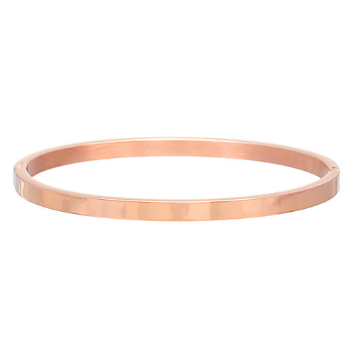 

stainless steel bracelet jewelry 3mm opening titanium steel bracelet simple ladies bracelet