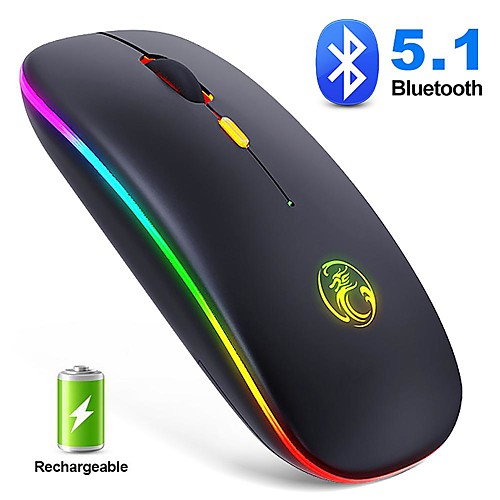 

RGB Wireless Mouse Wireless Bluetooth 5.0 Mouse Computer Silent USB Mouse Rechargeable Ergonomic Laptop Mice 5.0 Bluetooth Mouse