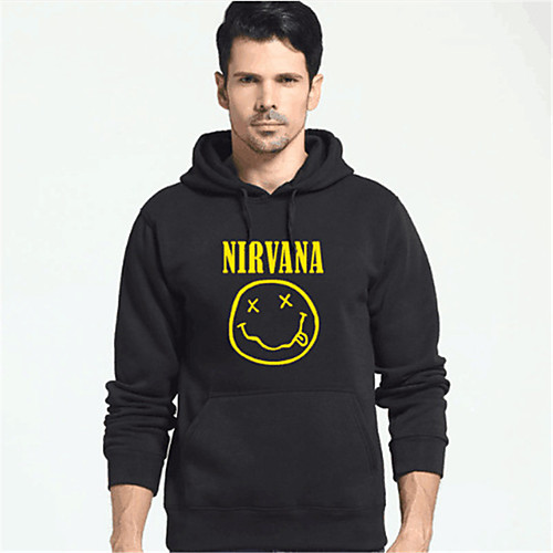 

Men's Plus Size Pullover Hoodie Sweatshirt Text Print Hooded Daily Fitness Hot Stamping Sportswear Basic Hoodies Sweatshirts Long Sleeve Blue Black Dark Gray