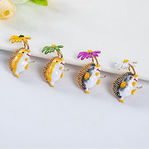 

Brooches Animal Animals Brooch Jewelry Purple Yellow Green For Daily Wear