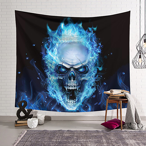 

Wall Tapestry Art Decor Blanket Curtain Hanging Home Bedroom Living Room Decoration Polyester Skull