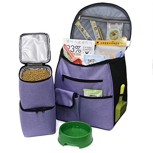 

Dog Cat Pets Carrier Bag Travel Backpack Treat Pouch Bag Dog Treat Training Pouch Portable Trainer Adjustable / Retractable Solid Colored Classic Oxford Cloth puppy Small Dog Medium Dog Training