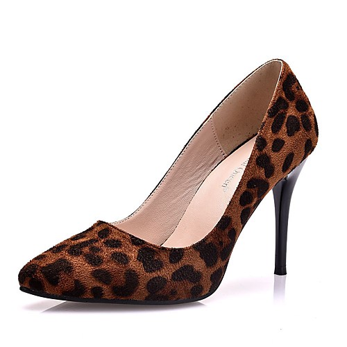 

Women's Heels Pumps Satin Solid Colored Leopard