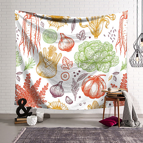 

Wall Hanging Tapestry Wall Carpet Wall Art Wall Decoration Tapestry Wall Decoration Fresh Fruits And Vegetables Pattern Tapestry