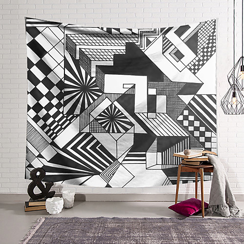 

Wall Tapestry Art Decor Blanket Curtain Hanging Home Bedroom Living Room Decoration Polyester Geometry