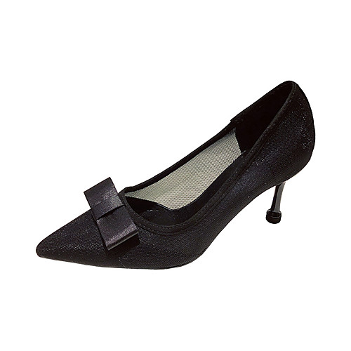 

Women's Heels Pumps PU Solid Colored Dark Grey Black