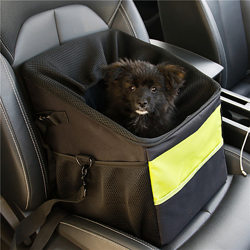 

Dog Cat Pets Carrier Bag Travel Backpack Dog Carrier Backpack Car Seat Travel Carrier Bag Adjustable Travel Safety Solid Colored Classic Oxford Cloth puppy Small Dog Medium Dog Black