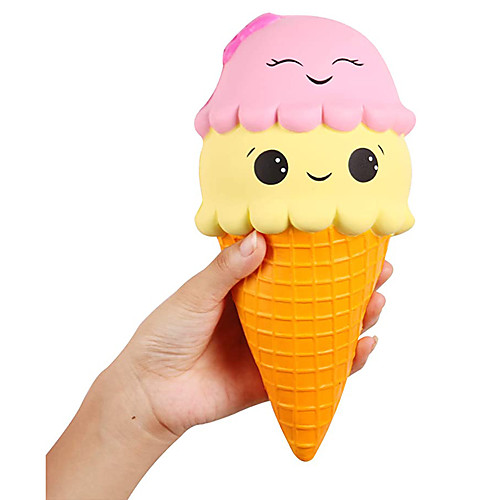 

9.1 Inches Squishies Jumbo Slow Rising Kawaii Cute Squishies Ice Cream Cone Cake Scented of Decompression Toys 1 Pcs