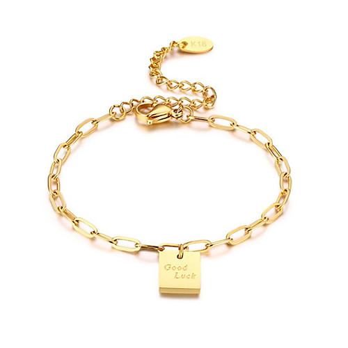 

Women's Bracelet Classic Fashion Fashion Titanium Steel Bracelet Jewelry Gold For Anniversary Party Evening Birthday Festival