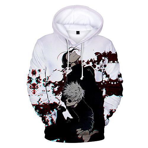 

Inspired by Jujutsu Kaisen Gojo Satoru Cosplay Costume Hoodie Terylene 3D Printing Harajuku Graphic Hoodie For Women's / Men's