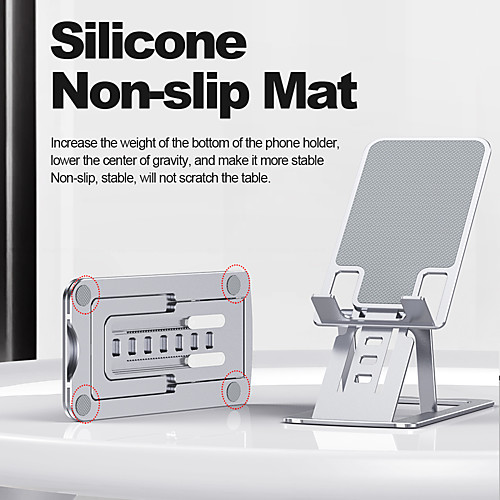 

Universal Phone Holder Stand For iPhone 12 ProMax Metal Phone holder For Samsung Galaxy S21 Foldable Desk Stand For Huawei Xiaomi Mobile Phone