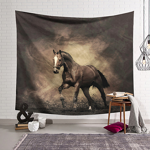 

Animal Wall Tapestry Art Decor Blanket Curtain Hanging Home Bedroom Living Room Decoration Polyester Hourse